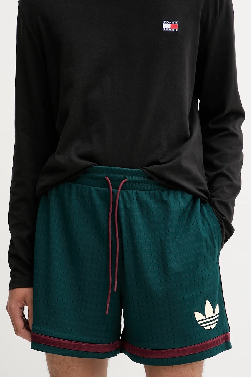 Šortky adidas Originals Warp Knit Short zelená farba, JN1174
