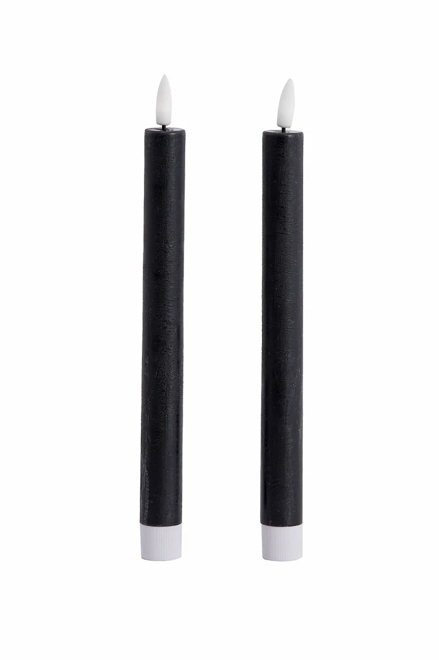 Súprava led sviečok Light & Living Alira 22 cm 2-pak čierna farba
