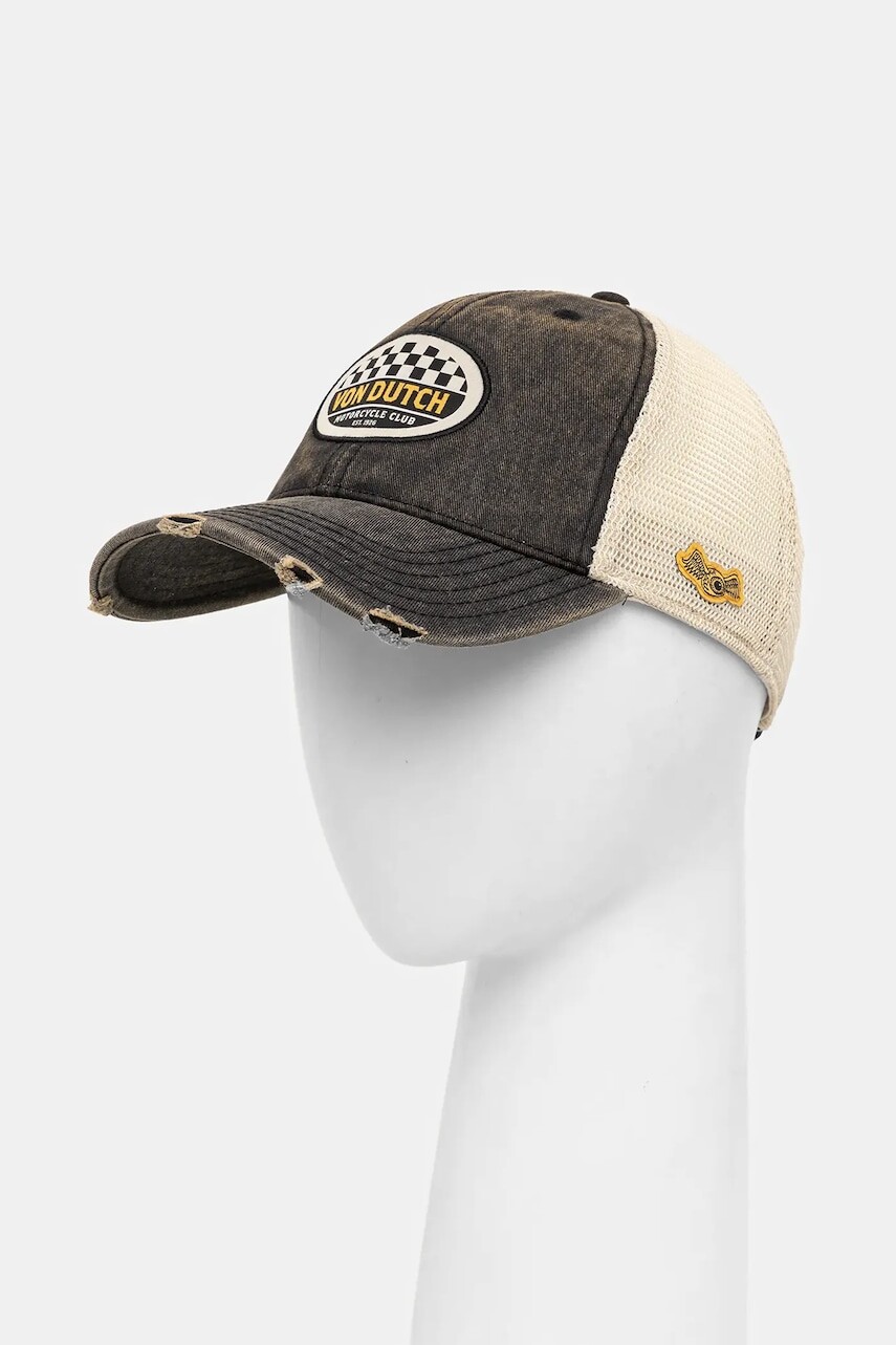 Šiltovka Von Dutch béžová farba, VD.1.CB.MAC