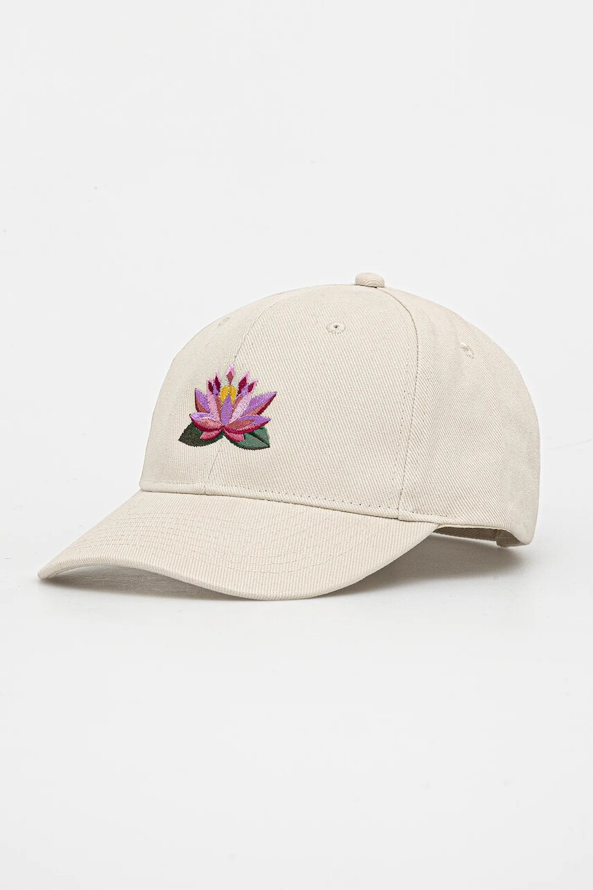 Bavlnená šiltovka Kaotiko béžová farba, AR011-01-1528