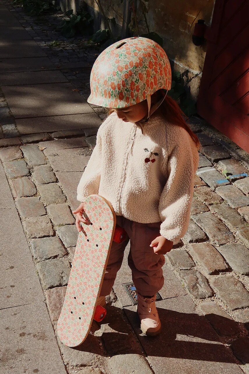 Bunda Konges Sløjd JAZZ TEDDY BOMBER JACKET GRS béžová farba, KS103482