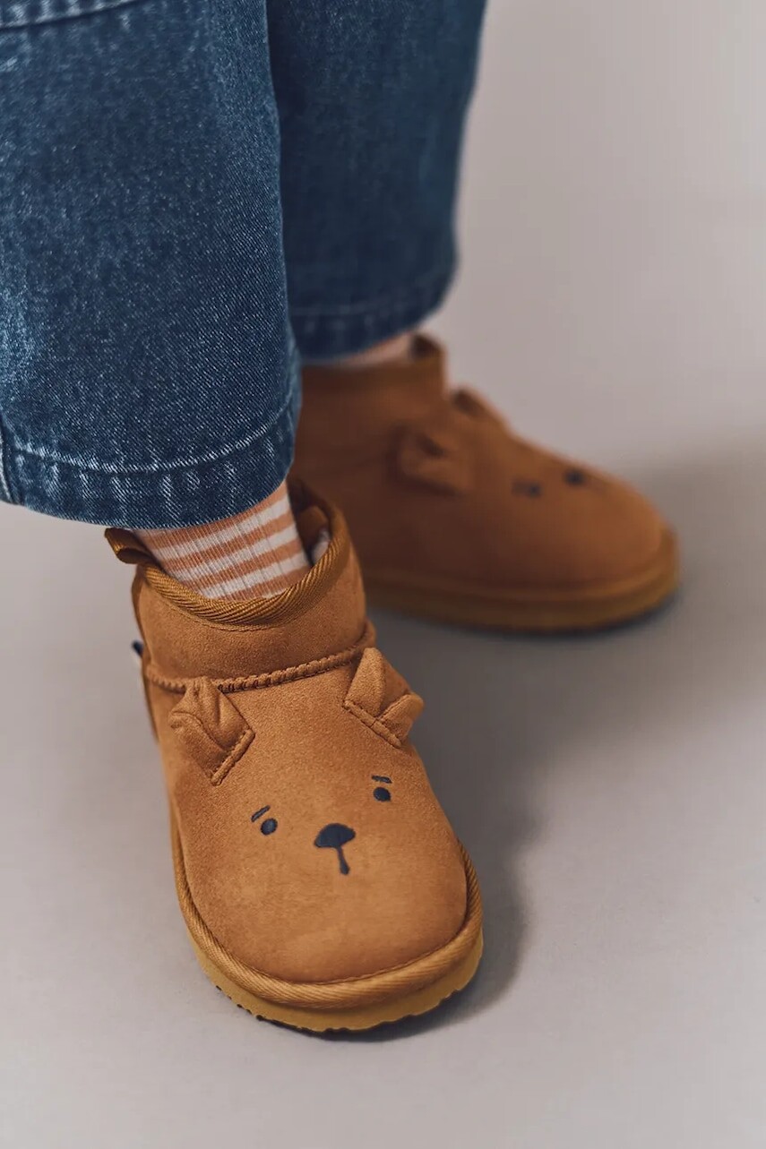 Zimné topánky Liewood Alban Bear Shoes hnedá farba, LW20236