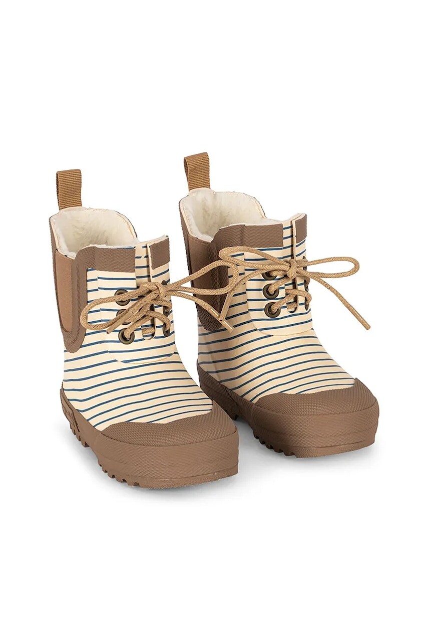 Detské gumáky Konges Sløjd THERMO BOOTS PRINT béžová farba, KS103543