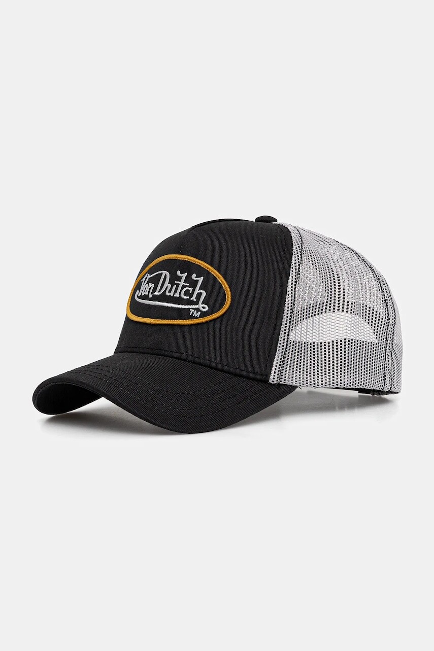 Šiltovka Von Dutch šedá farba, VD.0.CAS1.CLA6