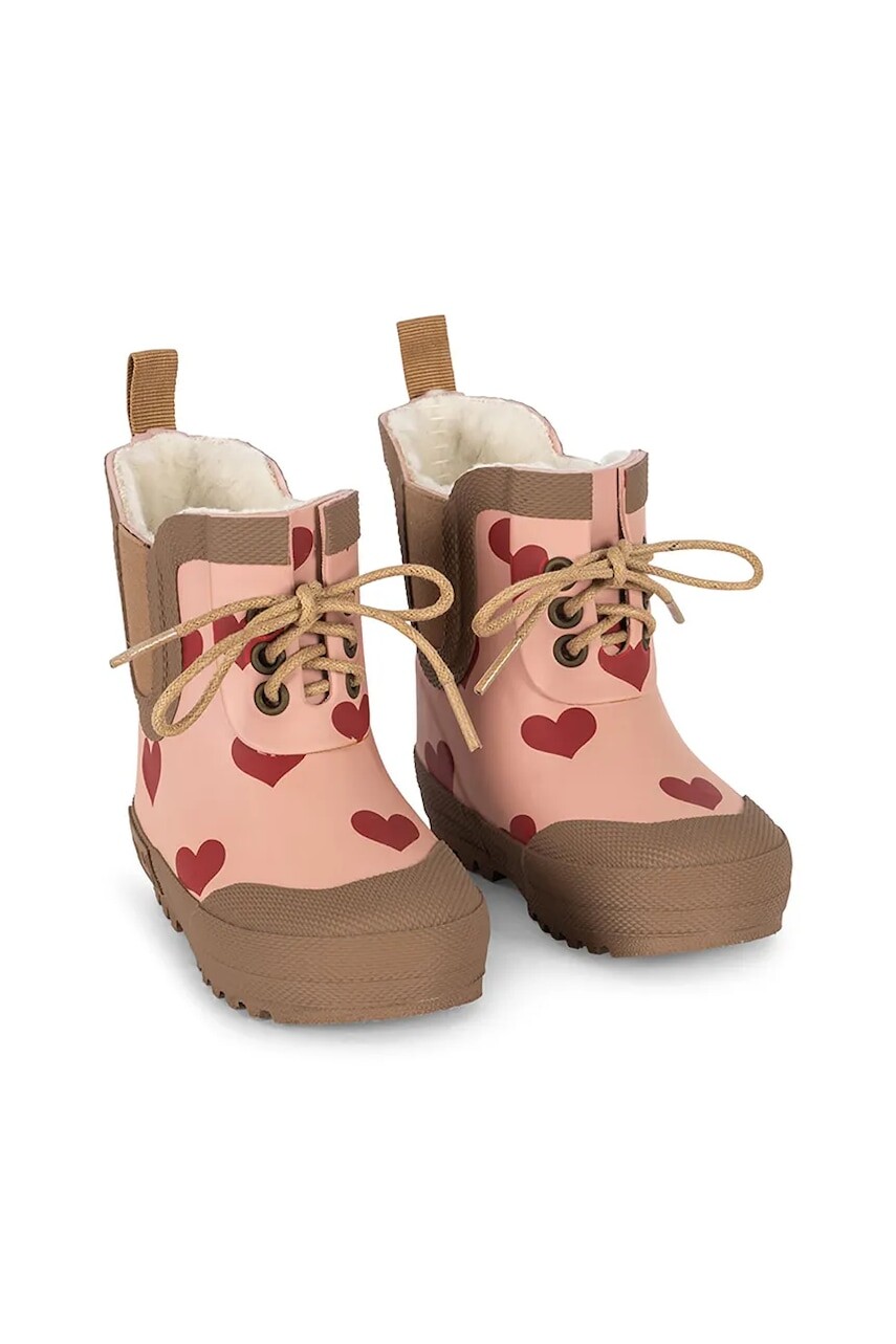 Gumáky Konges Sløjd THERMO BOOTS PRINT ružová farba, KS103543
