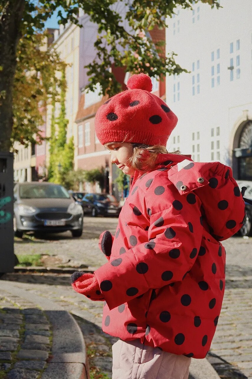 Čiapka Konges Sløjd LADYBUG BERET červená farba, KS103494