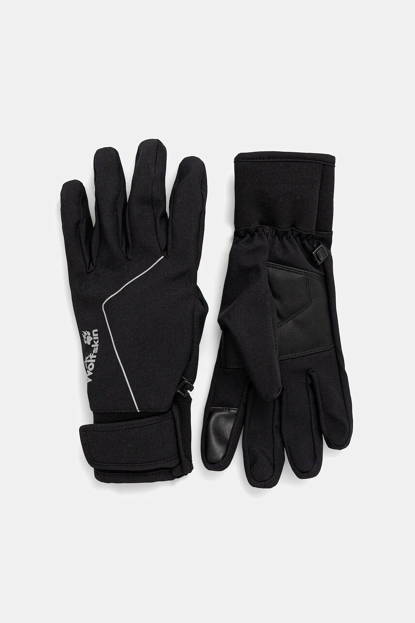 Rukavice Jack Wolfskin REFL čierna farba, A65231
