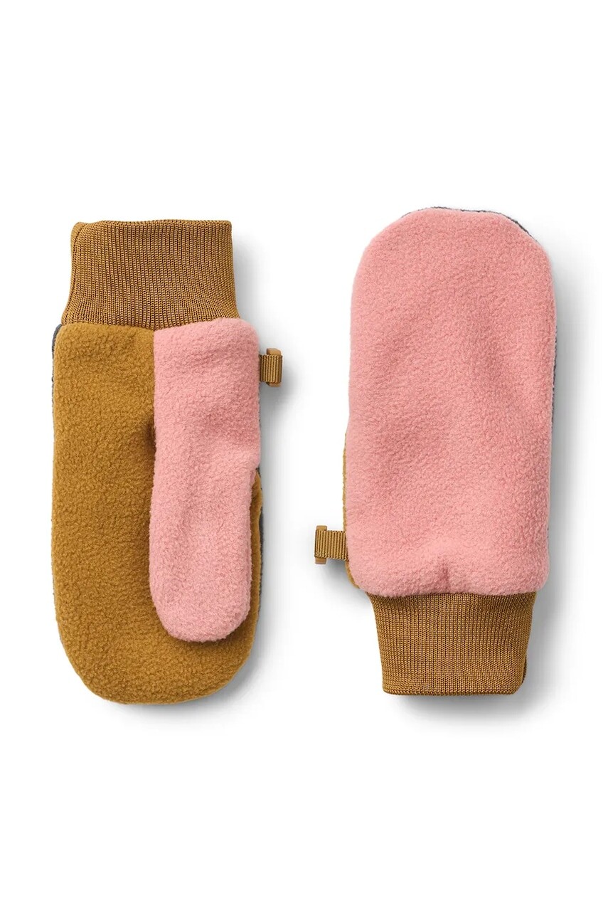 Rukavice Liewood Solar Fleece Gloves ružová farba, LW20200