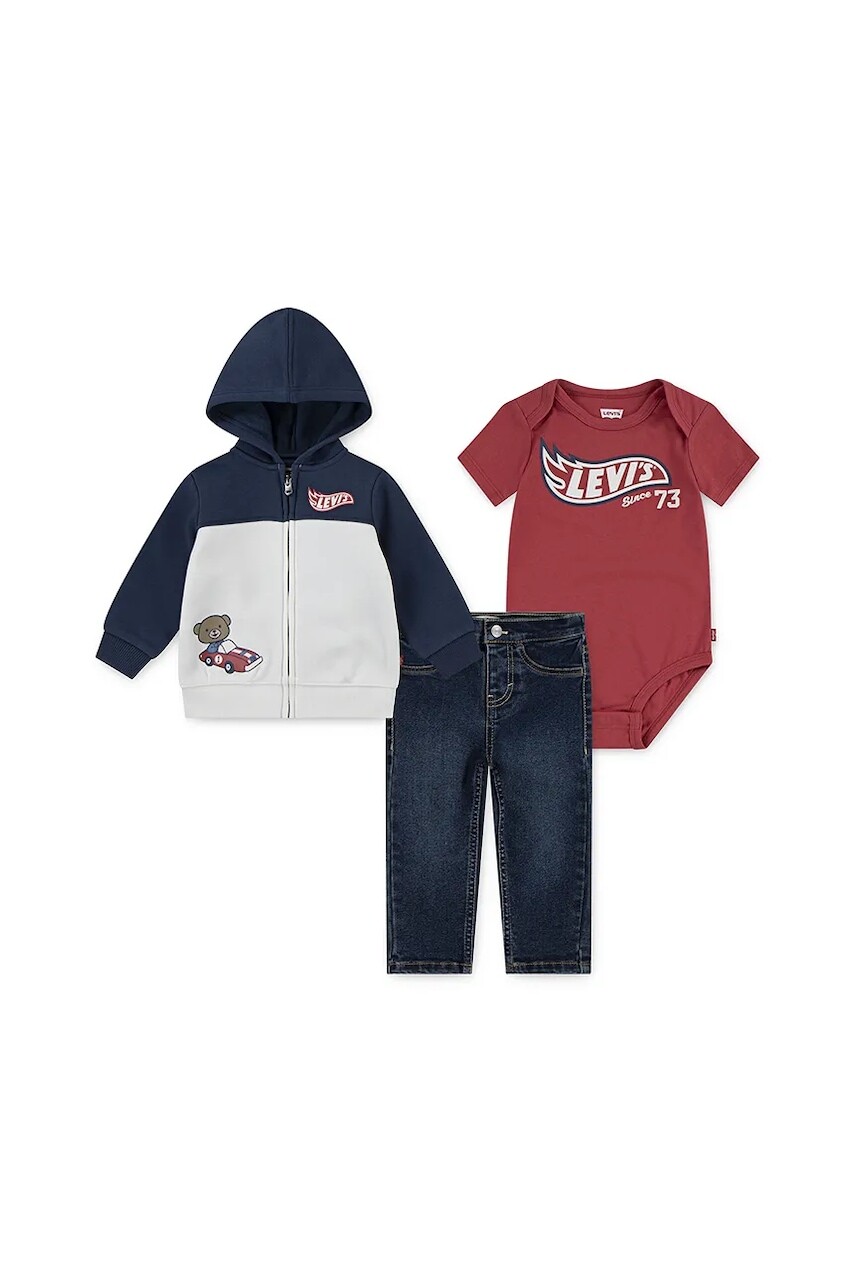 Súprava Levi's 3PC LEVI'S AND FRIENDS SET tmavomodrá farba, 6EN729