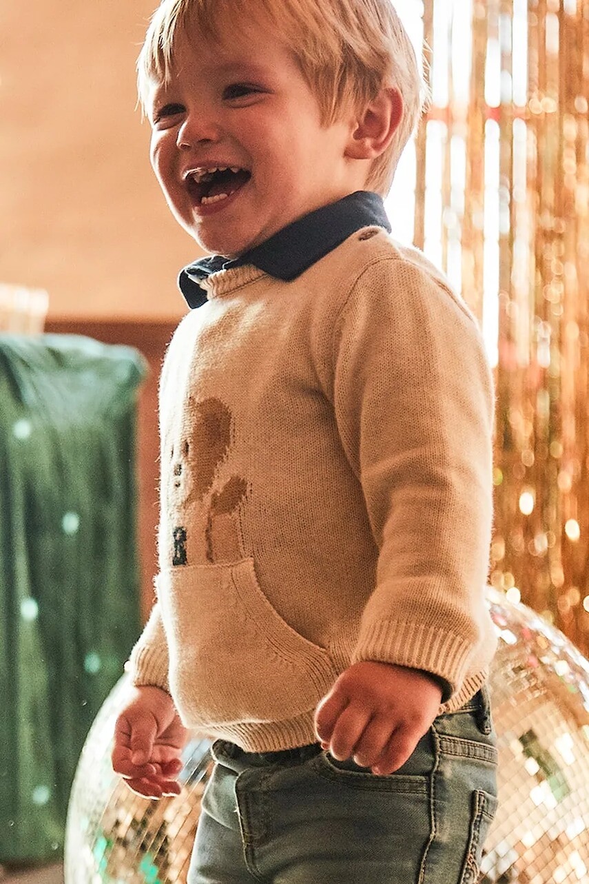 Sveter pre bábätká Mayoral béžová farba, 2341