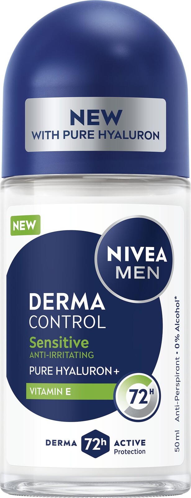 Nivea Guľôčkový antiperspirant Men Derma Control Sensitive (Antiperspirant) 50 ml