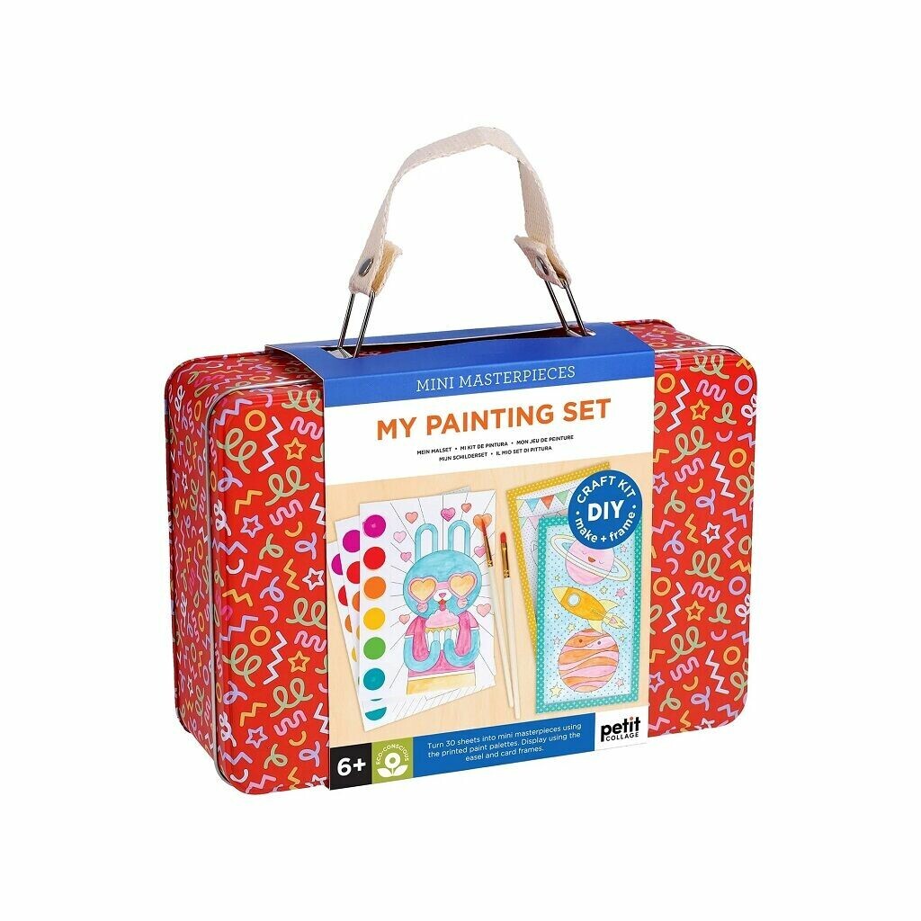 Petit Collage Kreativní kufřík červený Mojemalířská sada