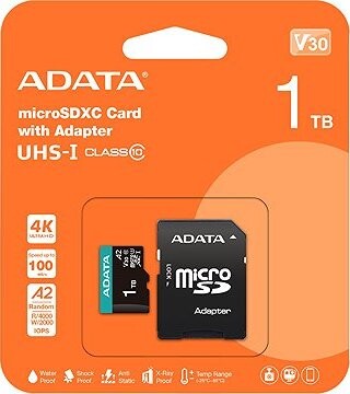 ADATA MicroSDXC 1TB Premier Pro + SD adaptér