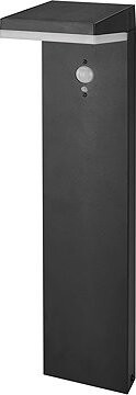 EMOS VEREA LED solárne stĺpikové, so snímačom súmraku, 10.7 × 15.4 × 50 cm