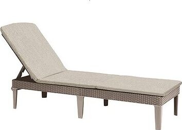 Ležadlo Keter Jaipur kapučíno s čalúnením