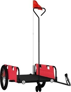 Shumee Vozík za bicykel oxfordská tkanina a železo, červený a čierny