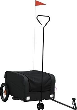 Shumee Vozík za bicykel 122 × 53 × 53 cm, 94059 čierny, 30 kg, železo