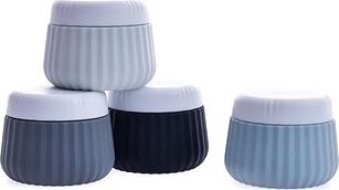 Take it shop Silikónové cestovné tégliky, 30 ml – súprava 4 ks, sivé