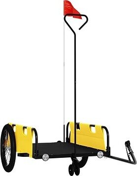Shumee Vozík za bicykel oxfordská tkanina a železo, žltý a čierny