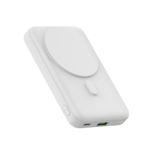 mobilNET Powerbank 10 000 mAh Magnetic 15W so stojanom, biely