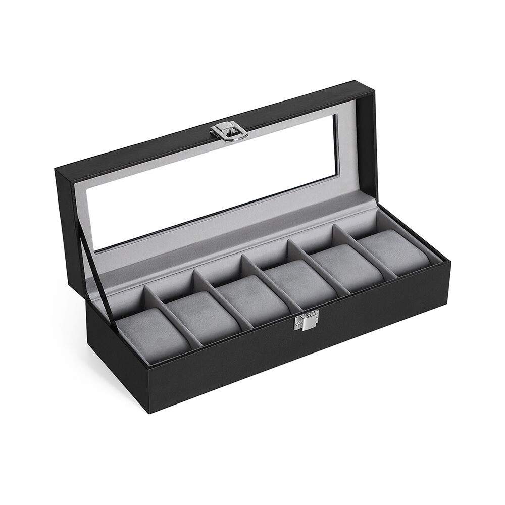 Krabička na hodinky so šiestimi priehradkami