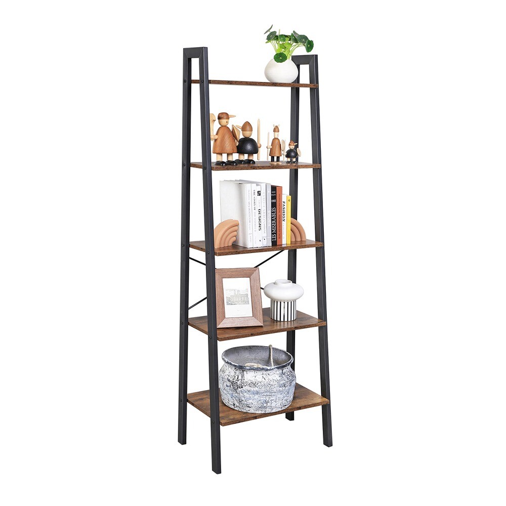 5-poschodová rebríková polica 56,2x32x172,1 cm