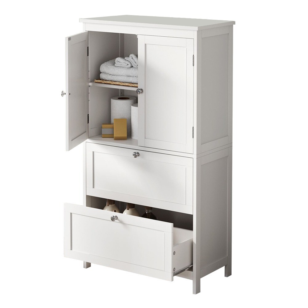 Skrinka s 2 dverami a 2 zásuvkami 60x30x110 cm