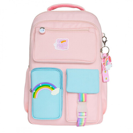 Livefy detský školský batoh Rainbow Cloud, ružový