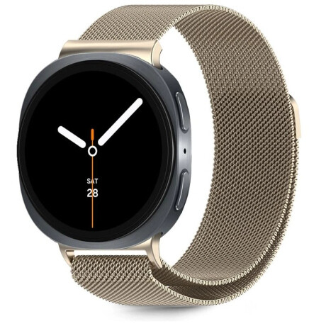 Tech-Protect Milanese remienok na Samsung Galaxy Watch 8 / Classic (40 / 44 / 46mm), starlight
