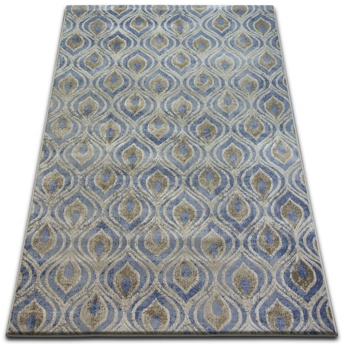 Kusový koberec DROP JASMINE 030 svetlomodrý/dymový