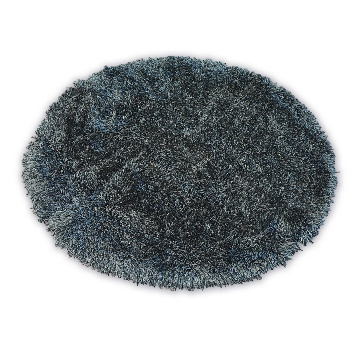 Okrúhly koberec LOVE SHAGGY čierny