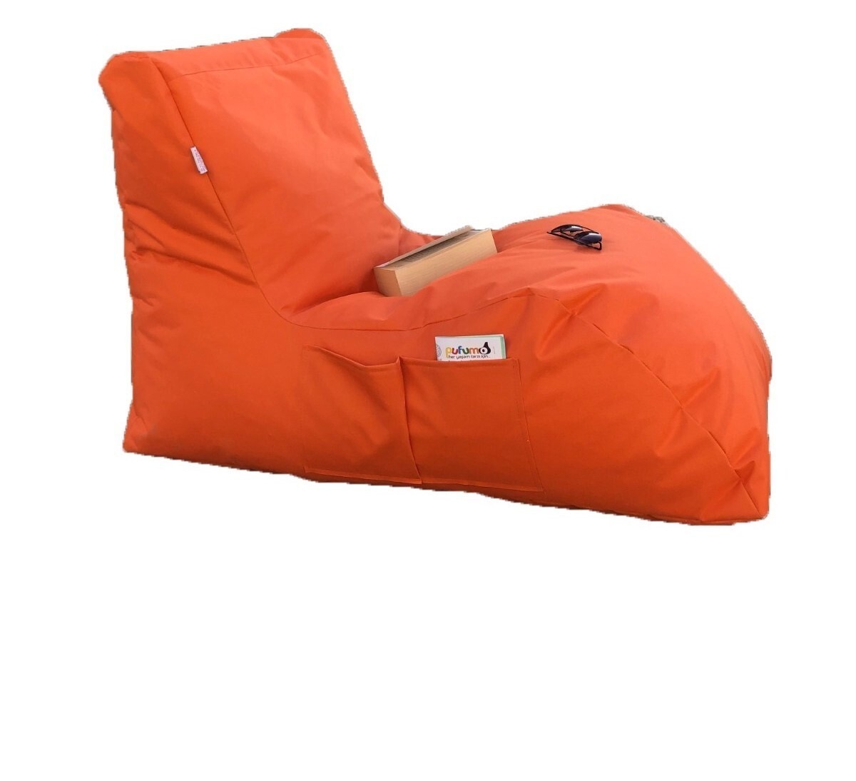 Sedací vak ve tvaru lenošky Daybed oranžový
