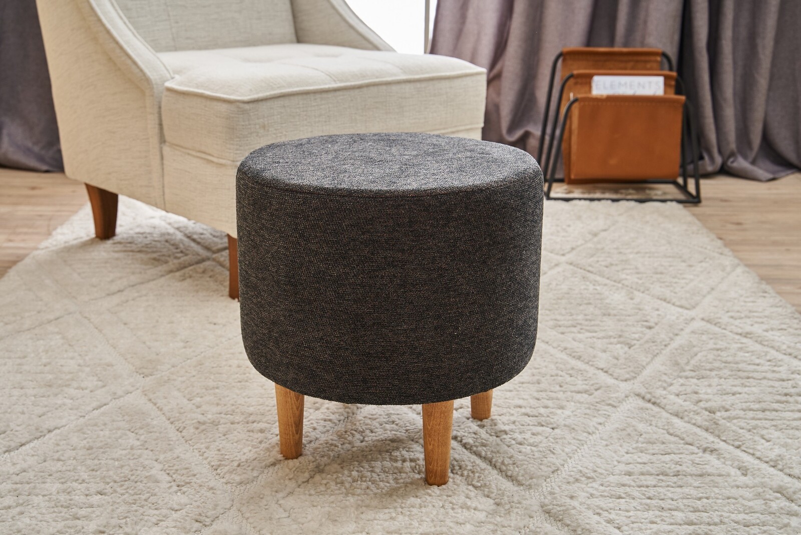 Taburet FINDIK GABBANA šedý