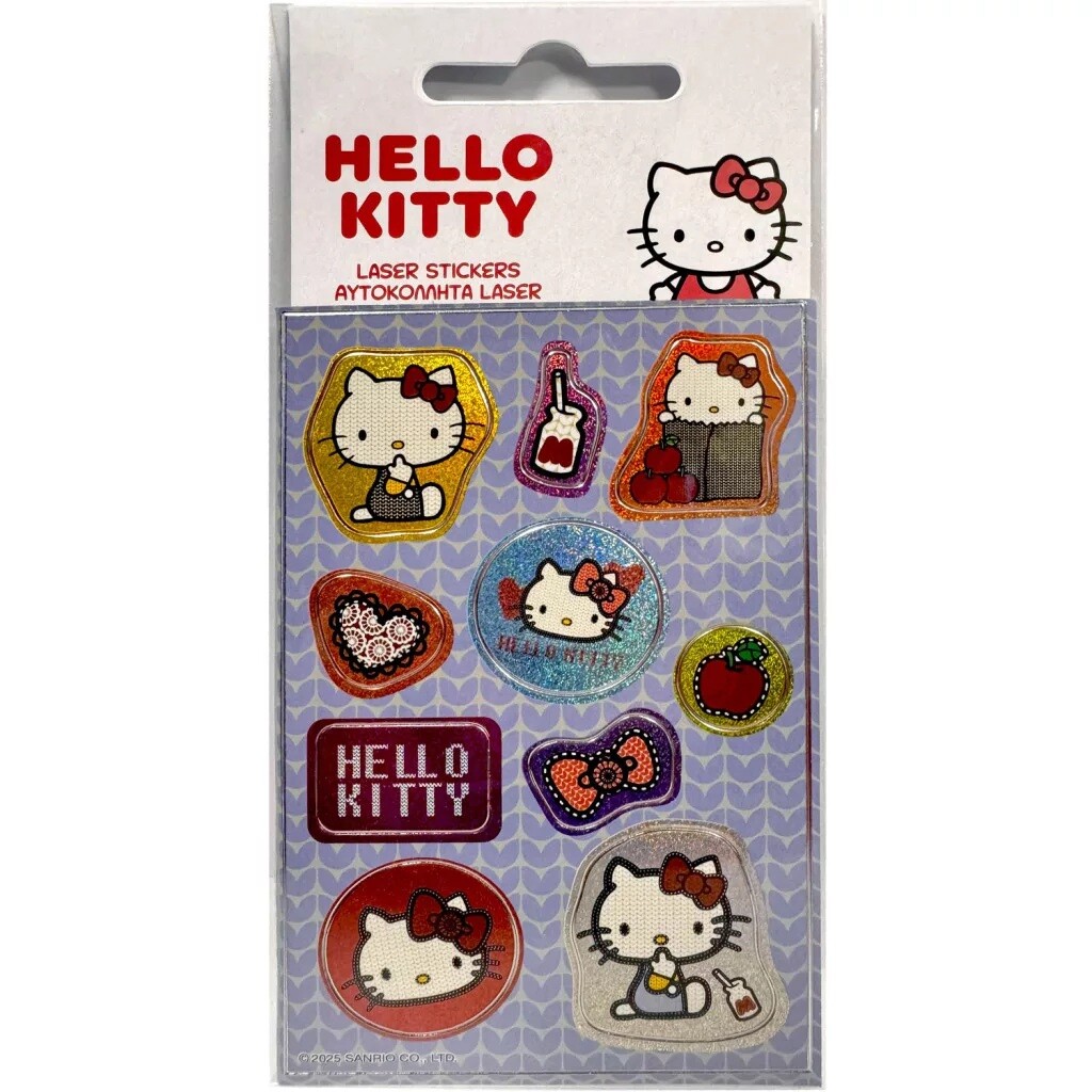 Holografické samolepky s mačičkou Hello Kitty
