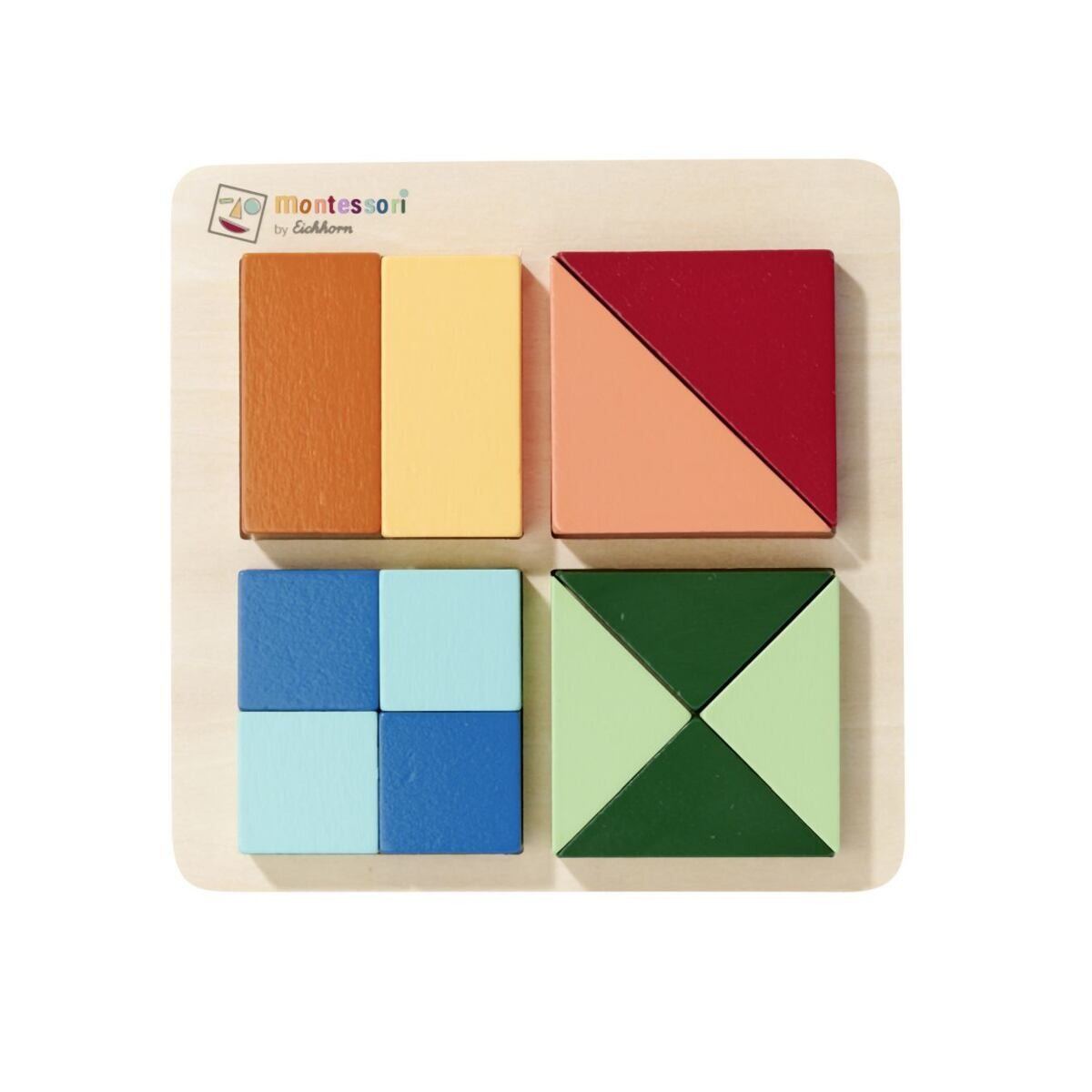 Eichhorn Montessori Štvorce skladačka puzzle