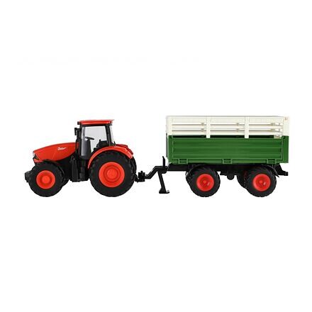 VYH 00800219 Teddies Traktor Zetor RC s vlekom plast 42cm - poškodený obal