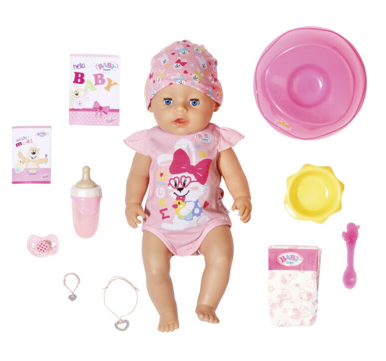 12827956 ZAPF CREATION BABY born s kúzelným cumlíkom, dievčatko, 43 cm - poškodený obal