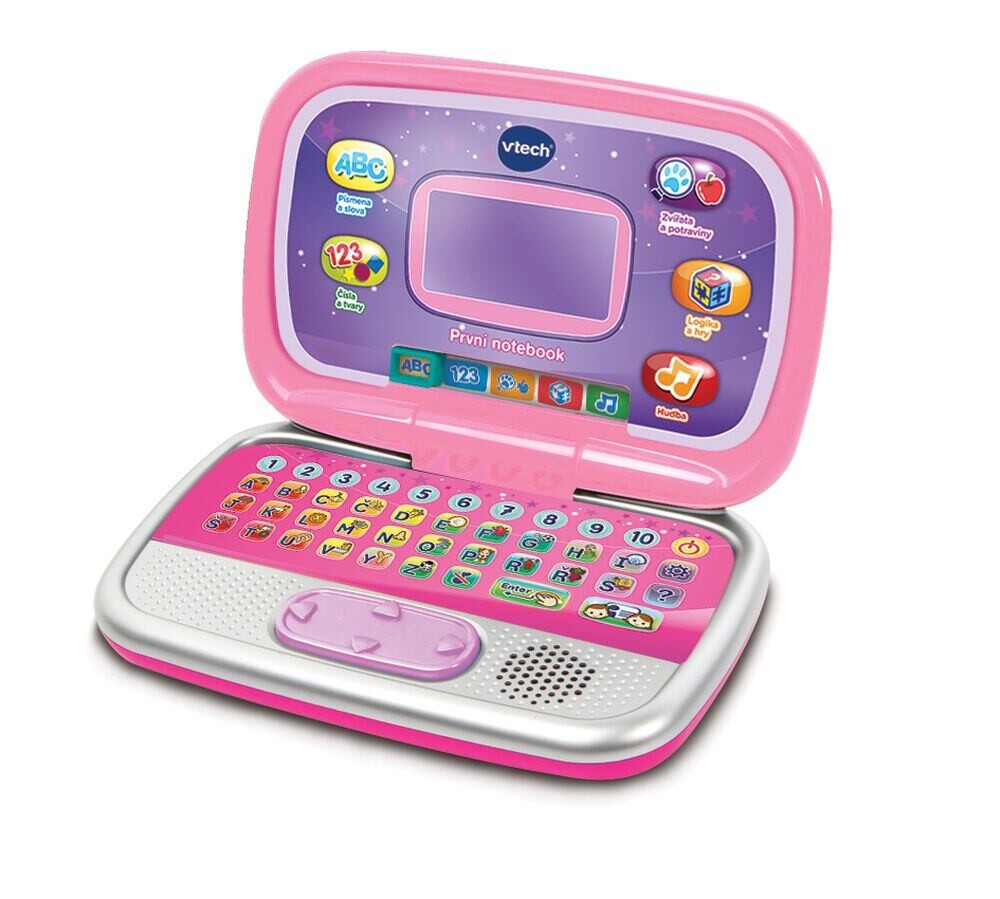 ME 80196358 Vtech Prvý notebook - ružový CZ - poškodený obal