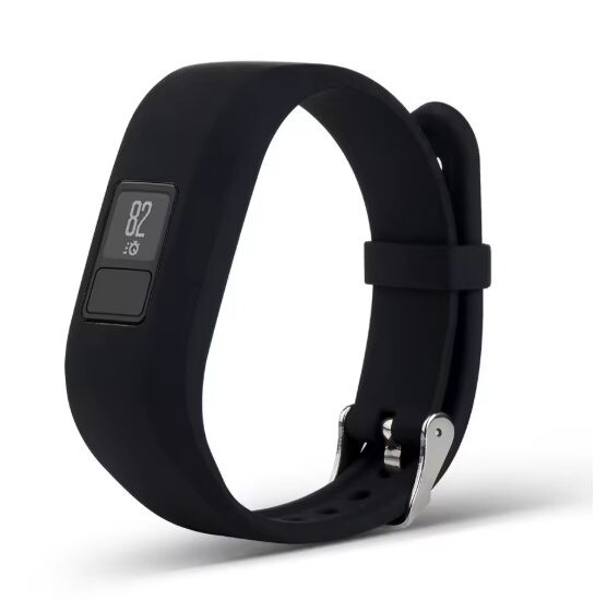 eses Silikónový remienok pre Garmin VivoFit Junior 1 a 2, Vívofit 3 - Veľkosť L, čierny