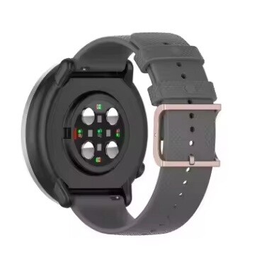 eses Silikónový remienok s textúrovaným povrchom - Sivý, 20 mm