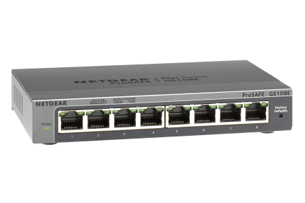 NETGEAR 8PT GIGABIT PLUS SWITCH, GS108E