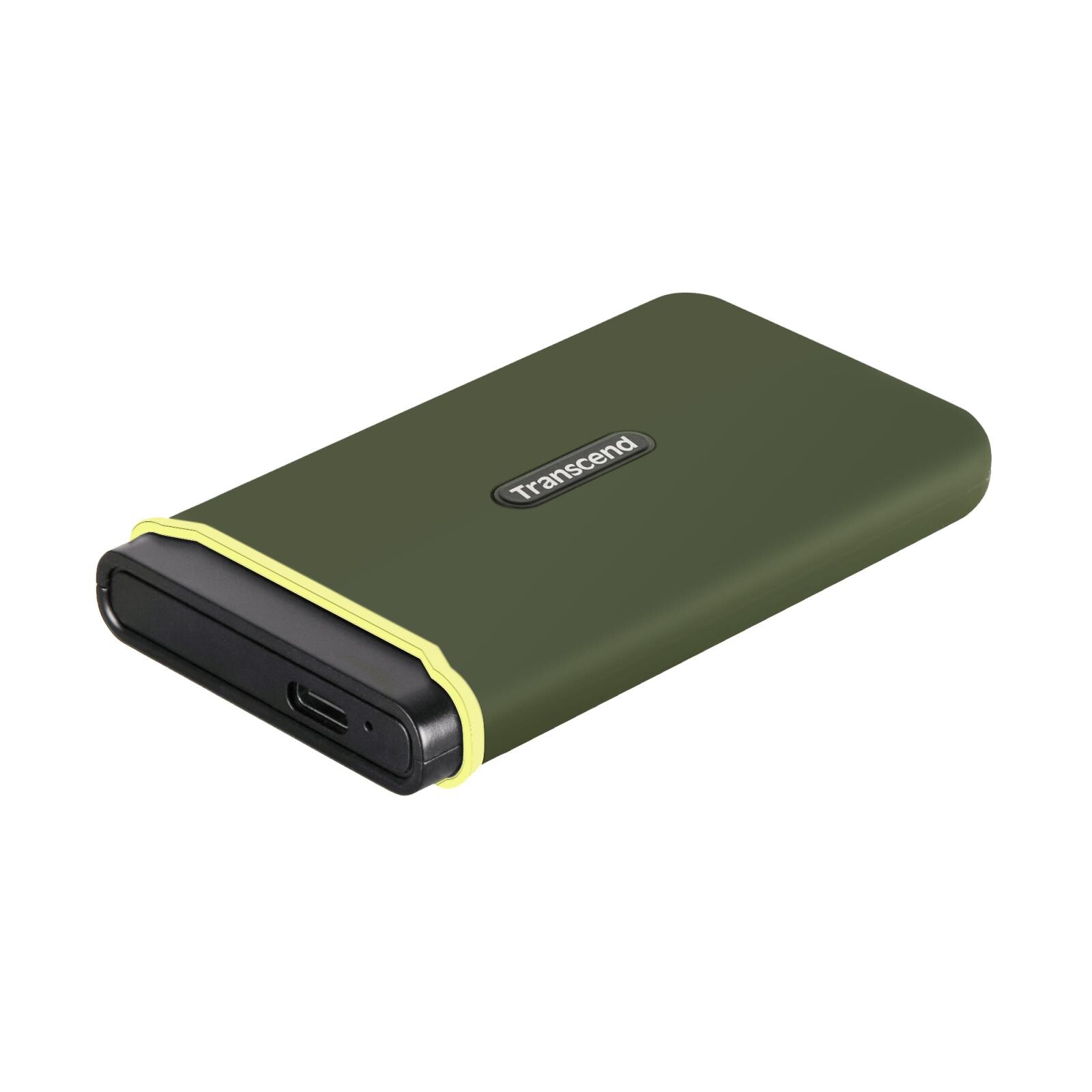 Transcend ESD380C 4TB USB 3.2 Gen 2x2 (USB-C) Externý Anti-Shock SSD disk (3D TLC), 2000MB/R, 2000MB/W, armádna zelená
