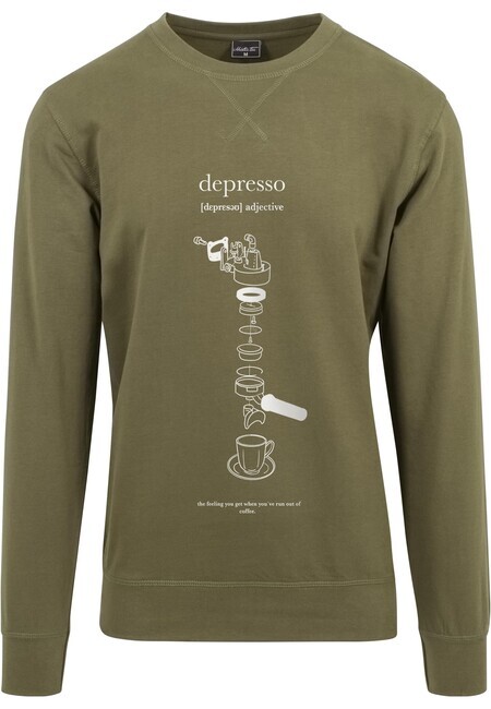 Mr. Tee Depresso Crewneck olive - XL