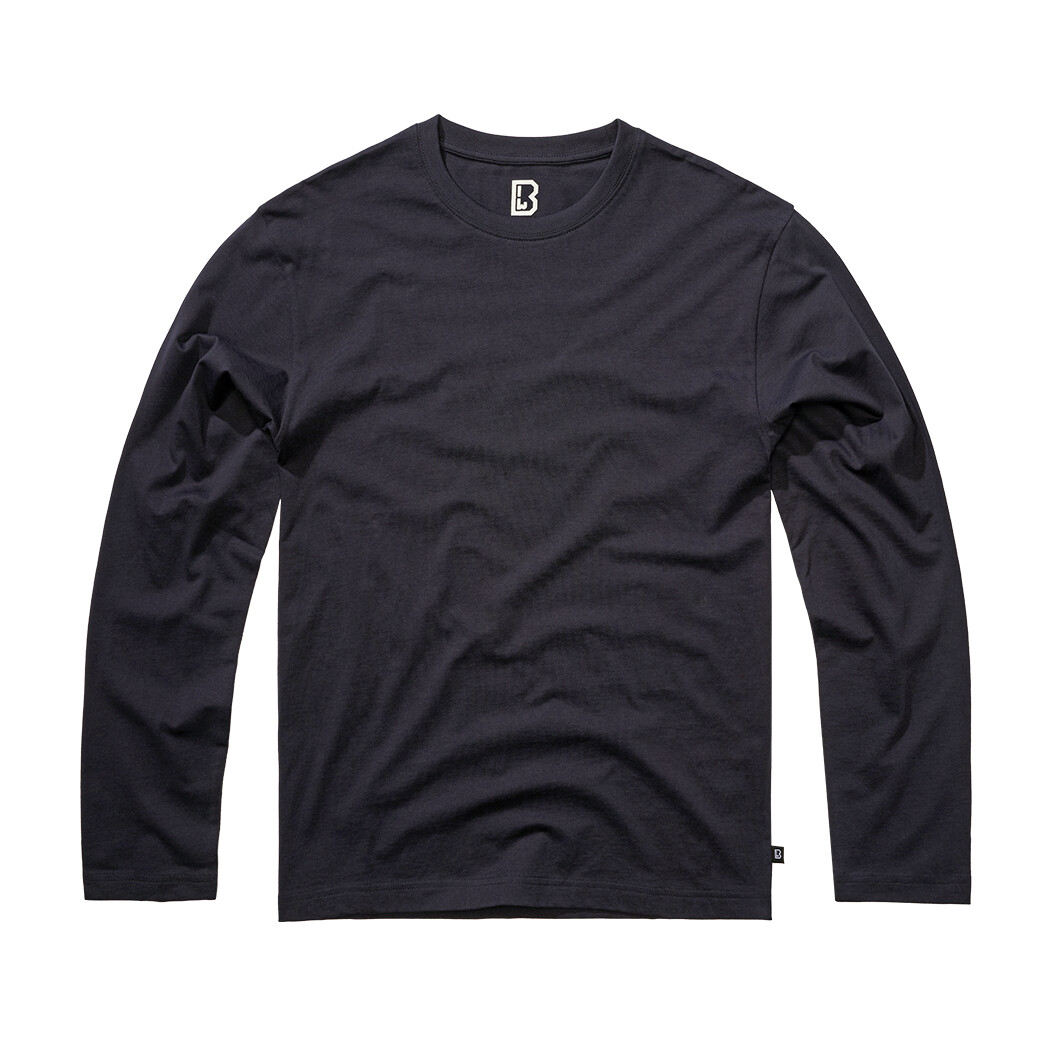 Tričko s dlhým rukávom Brandit Premium Longsleeve - navy, S