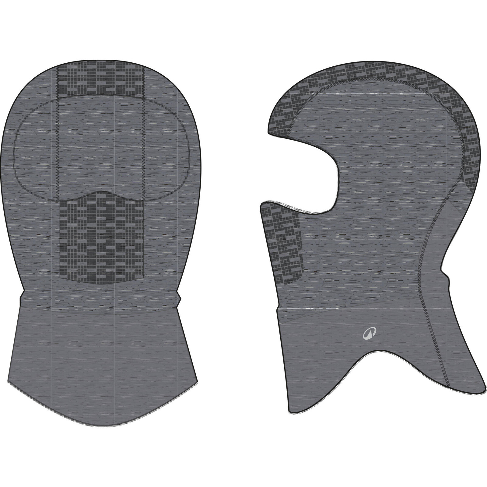 Detská lyžiarska bezšvová kukla Seamless 900 sivá