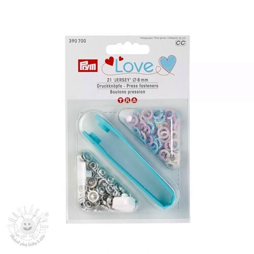 Stláčací gombík JERSEY 8 mm PRYM LOVE pink