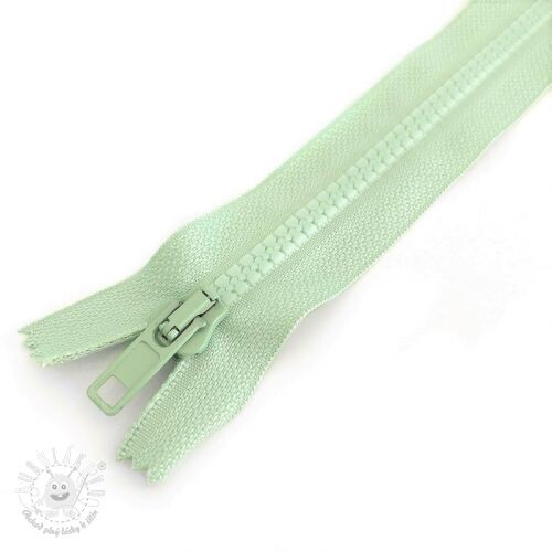 Zips kostený deliteľný 70 cm mint