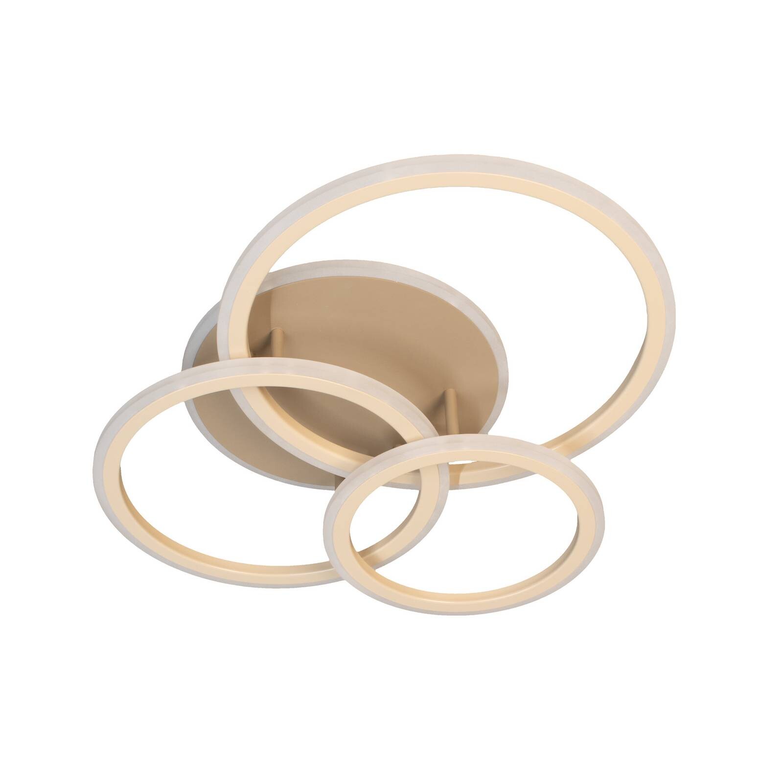 Stropné LED svetlo Gelder, 60 cm, greige/piesková, RGBW, CCT