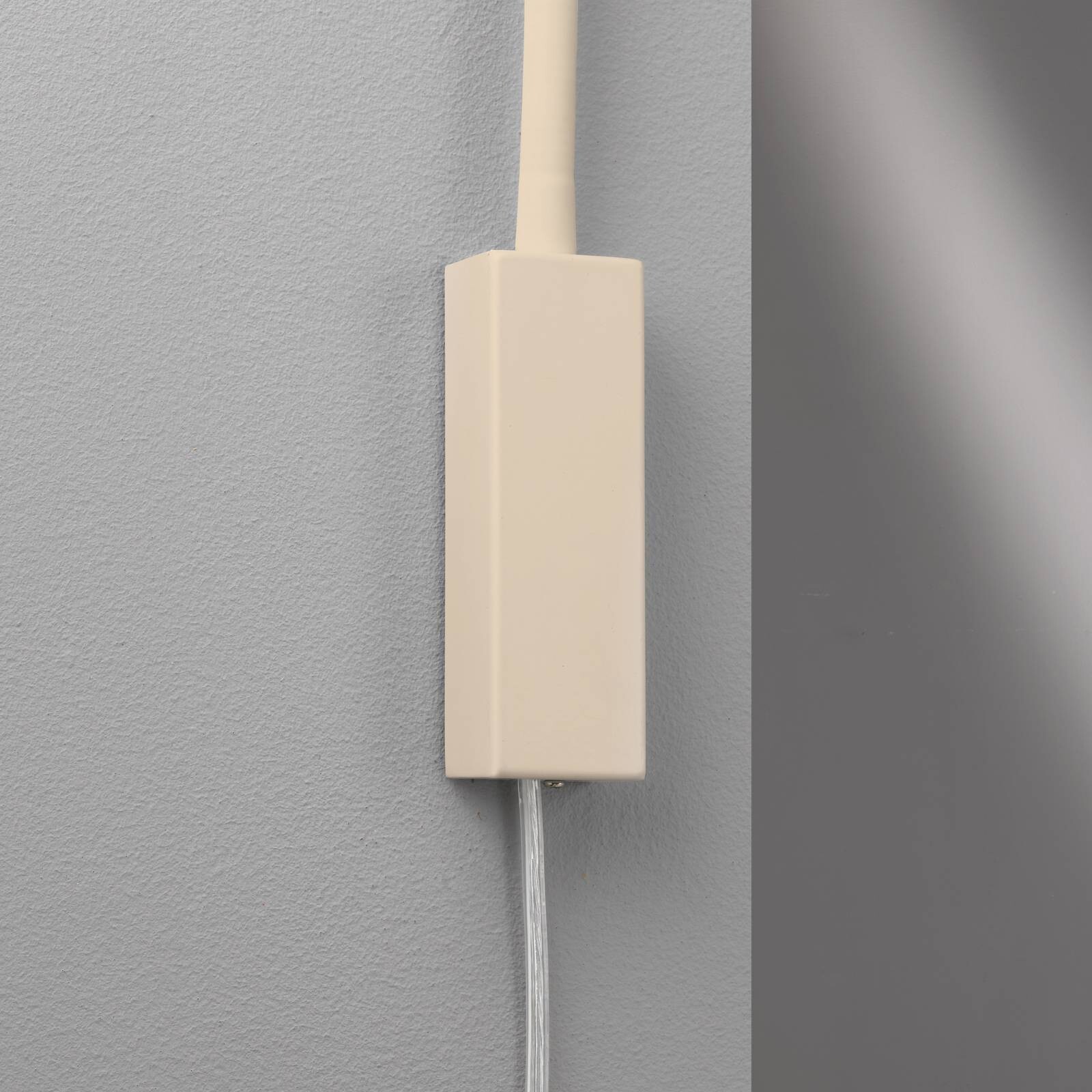 LED nástenné svetlo Sten, piesková farba, výška 61 cm Ovládanie gestami