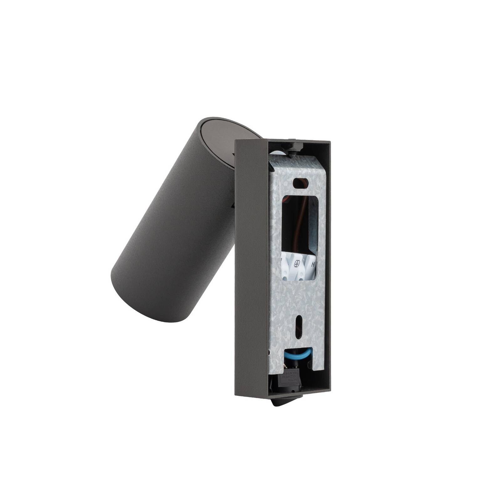 Nástenný svietidlo FOURTY, tmavošedá, výška 17 cm, kov, GU10